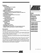 DataSheet TS80C52X2 pdf